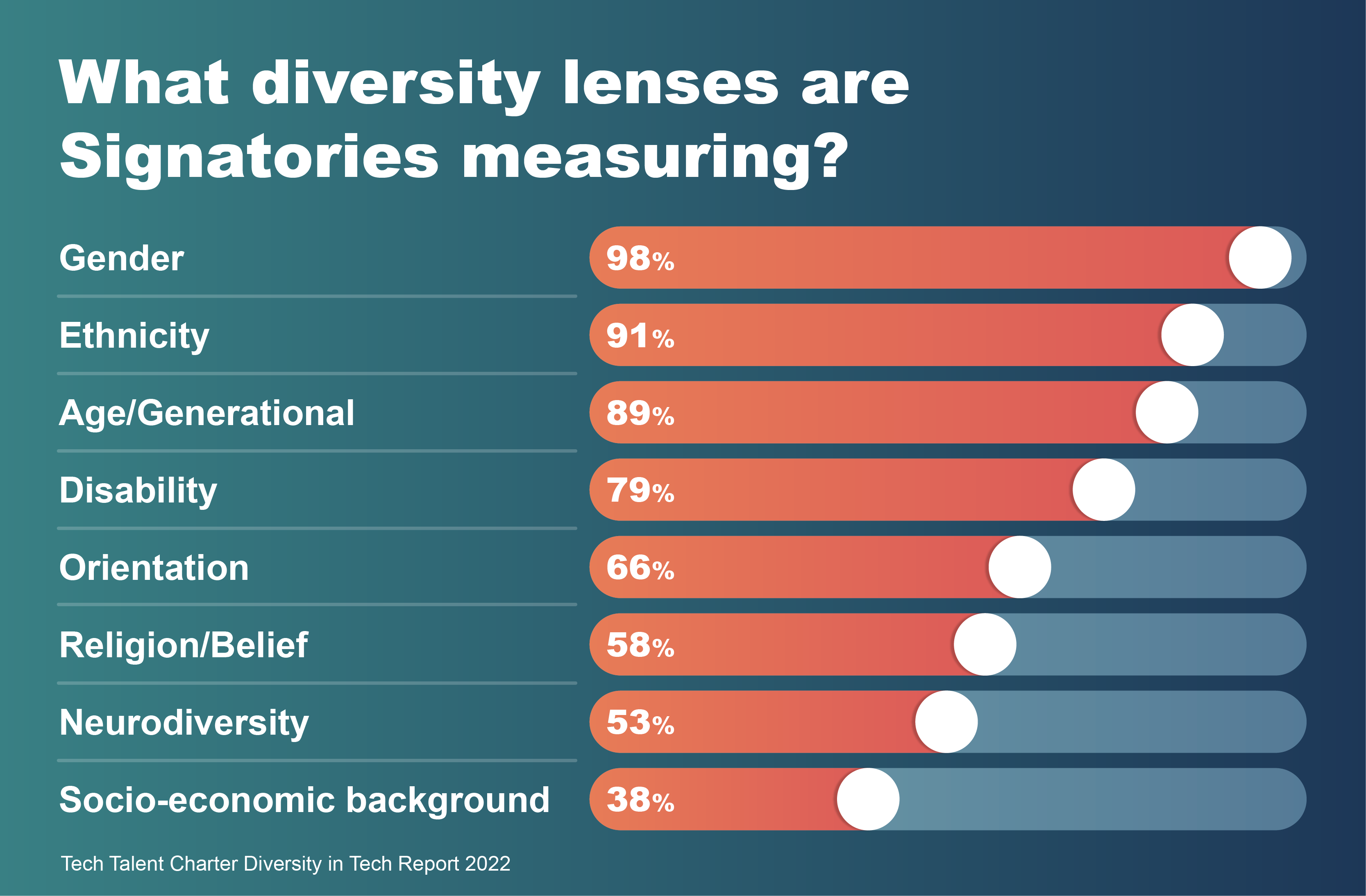 Diversity lenses that Signatories are measuring